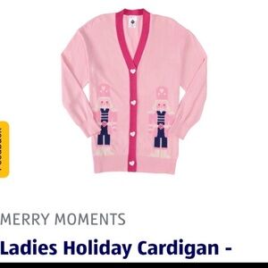 Pink Ladies Holiday Cardigan